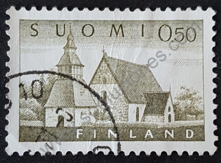 Iglesia de Lammi sello Finlandia 1963