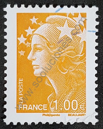 Marianne Beaujard 2008 1€ Sello de Francia