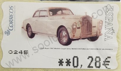 Sello España 2004 ATM – Rolls Royce 1947