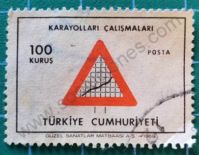 Sello Turquía 1969 Desarrollo 100 Kuruş