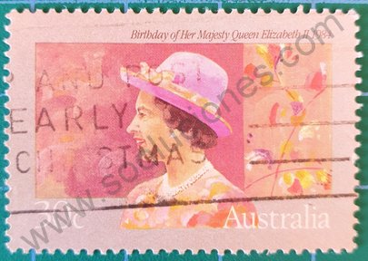 Sello Australia 1984 Cumpleaños 58 de Elizabeth II