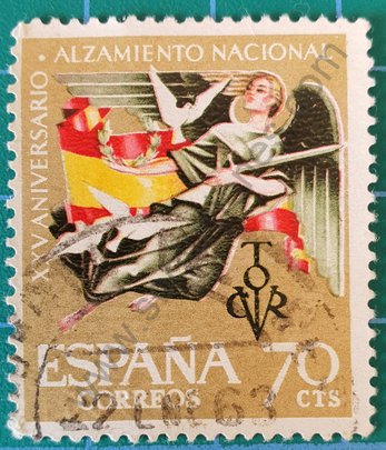 Sello Alegoría de la Paz - España 1961