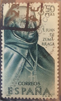 Sello Juan de Zumárraga - España 1970