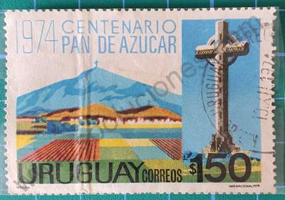 Ciudad de Pan de Azúcar - Centenario sello de 1974 - Uruguay