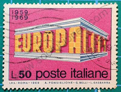 10º aniversario CEPT - sello Italia 1969