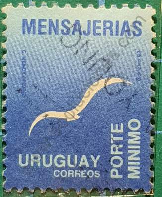 Sello Gaviota estilizada - Uruguay 1993