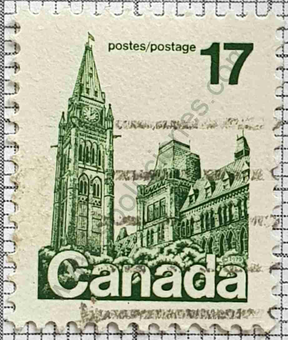 Casas del parlamento - Estampilla de Canadá año 1979