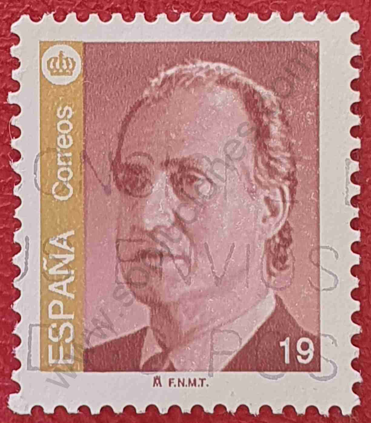 Sello 19p Rey Juan Carlos - España 1995