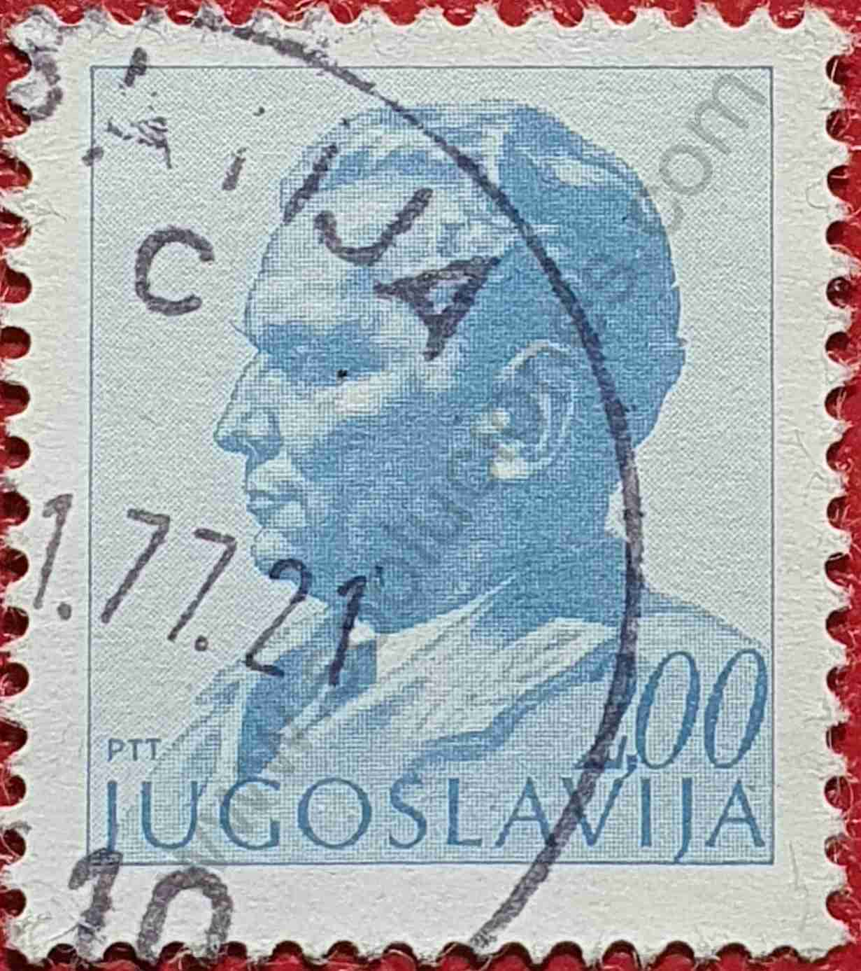 Sello Presidente Tito - Yugoslavia 1968 - 2 din