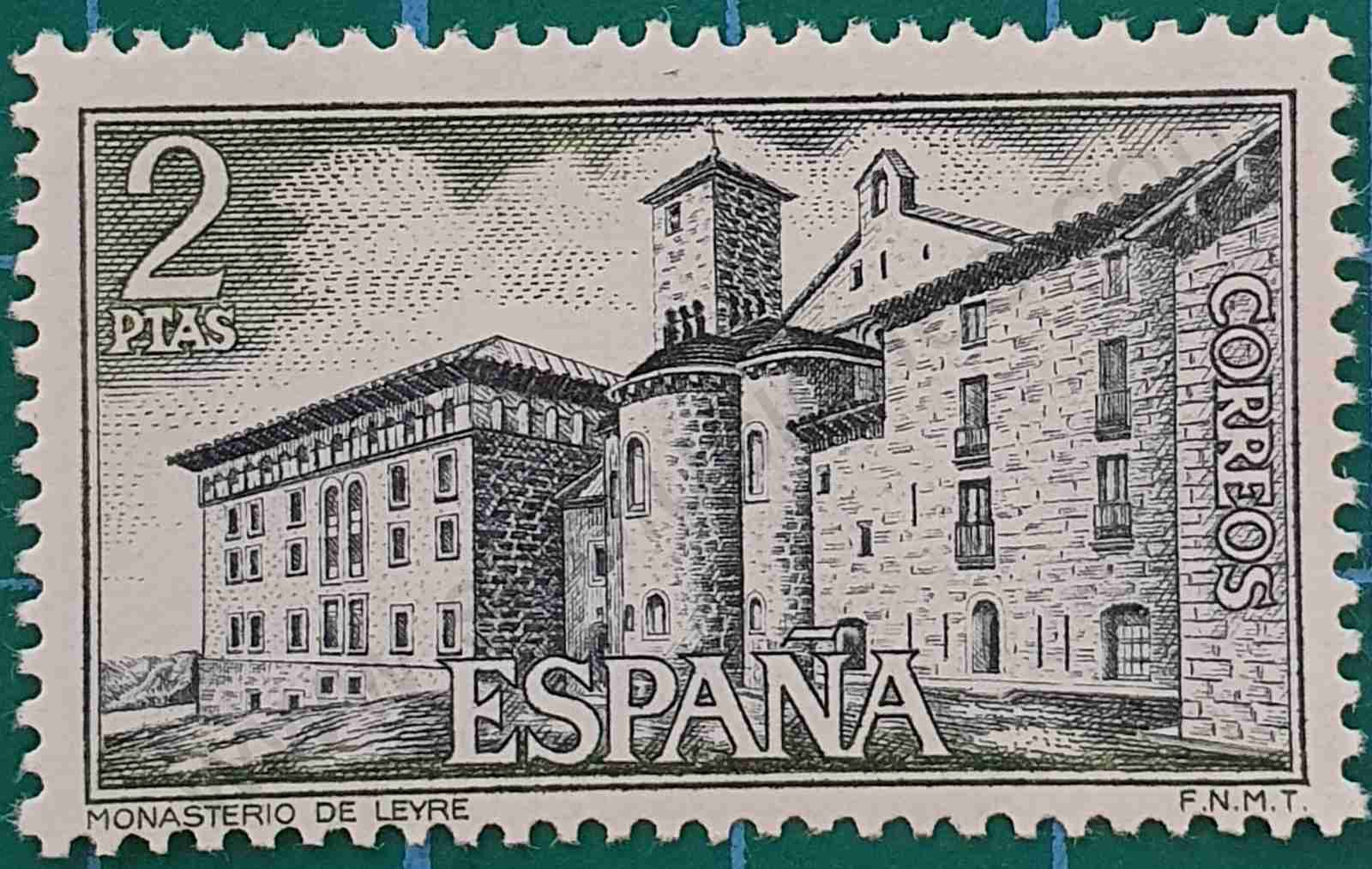 Exterior monasterio de Leyre - España 1974