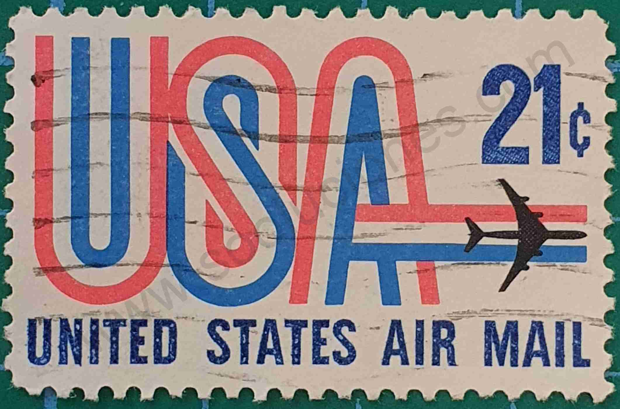 USA y avión jet - Estados Unidos de América 1971