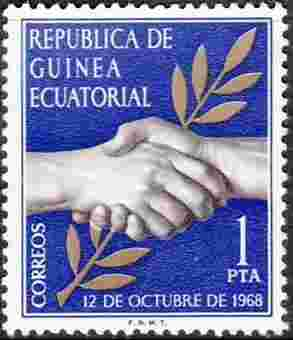 Independencia 1PTA - Guinea Ecuatorial 1968